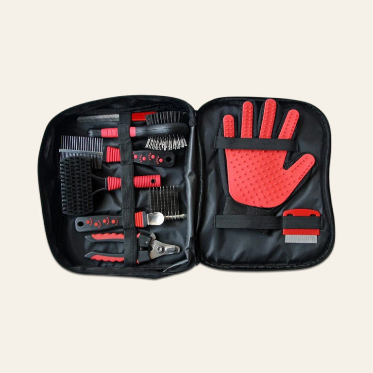 Complete Grooming Kit — 8 essential tools, one zip case