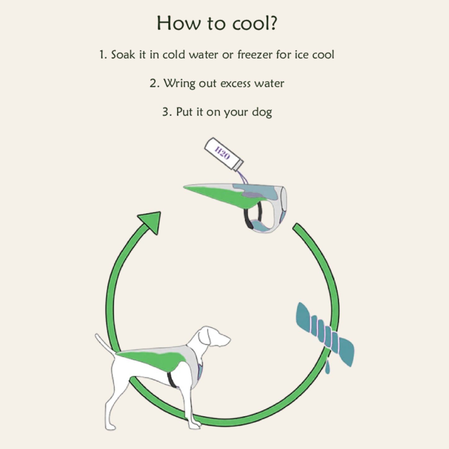 Cool Walk Vest — wearable cooling for active dogs